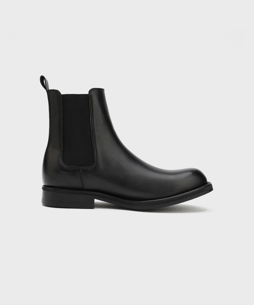 Firenze Atelier [Vibram] All Day Round Toe Chelsea Boots 2600 [Kip Black]
