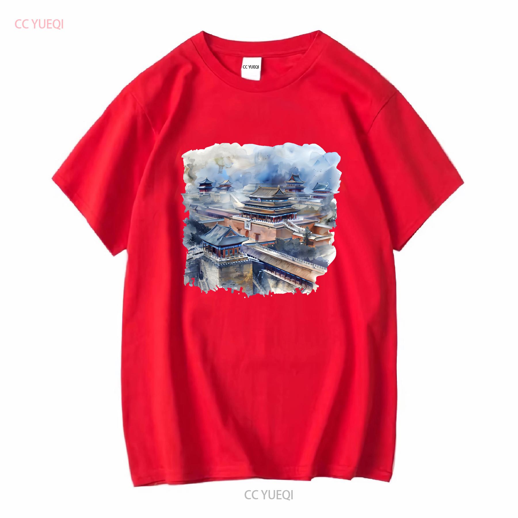 

Forbidden City T Shirt long or short sleeves vintage Washed graphic Casual streetwear Comfortable homme designer clothes S