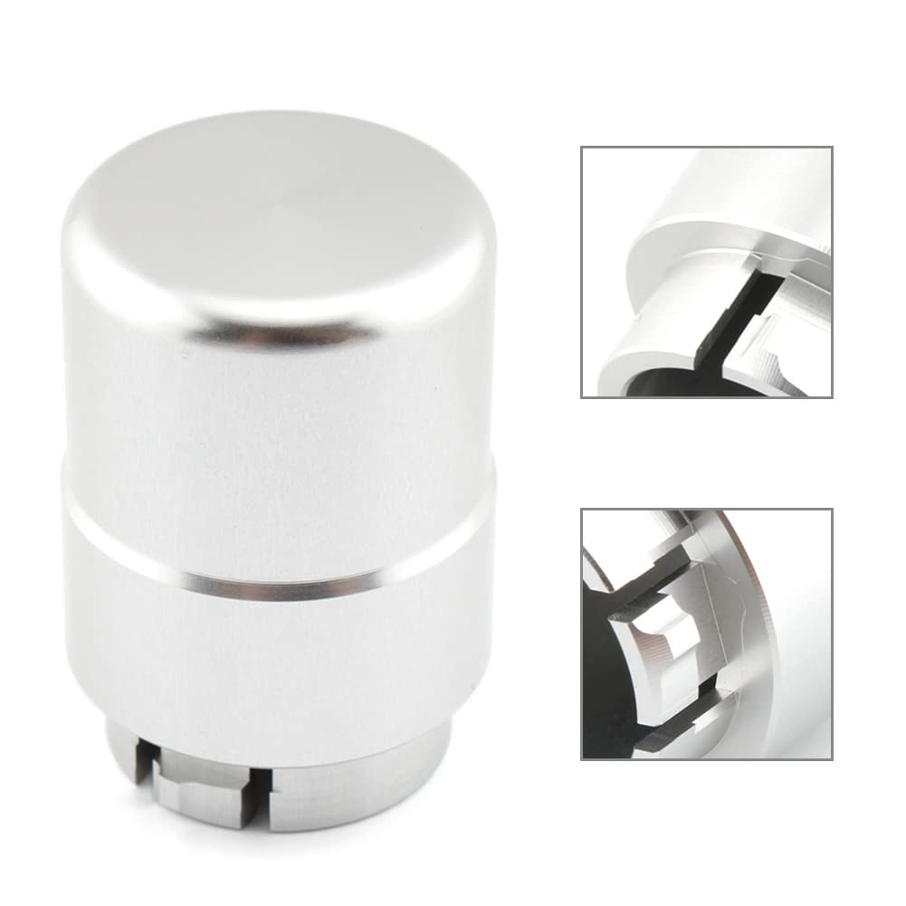 GZYF Transmission Shifter Button Knob Billet Aluminum Gear Shift Handle Button for Hummer H2 & H2 SUT 2003-2007 Chrome