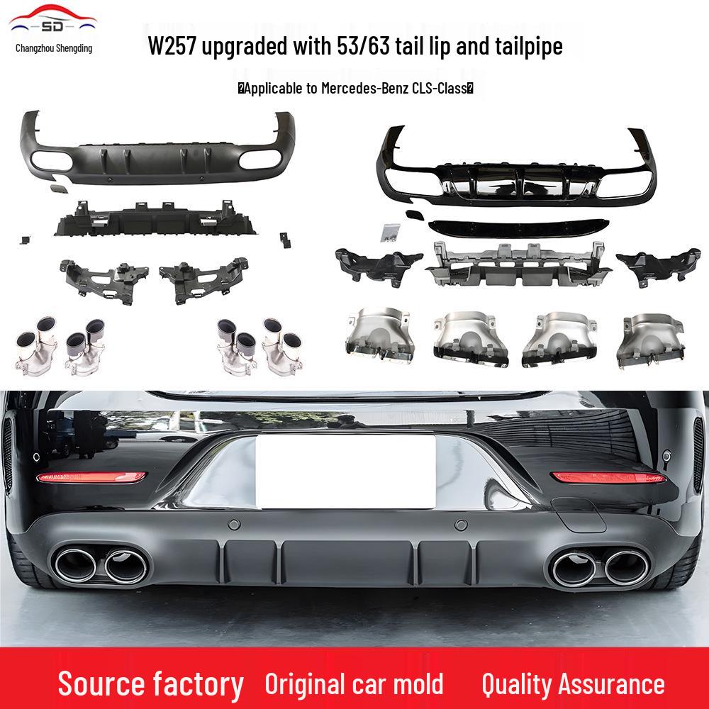 Compatible with 2018+ Mercedes-Benz CLS-Class W257: Upgrade To 53/63 Exhaust Tips and Tailpipes. Quality Assured.