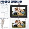 2 Pack Car Picture Frame Visor Clip Leather Sun Visor Photo Clip Holder Personalized Car Picture Holder Display Visor Photo Frame Vertical Horizontal