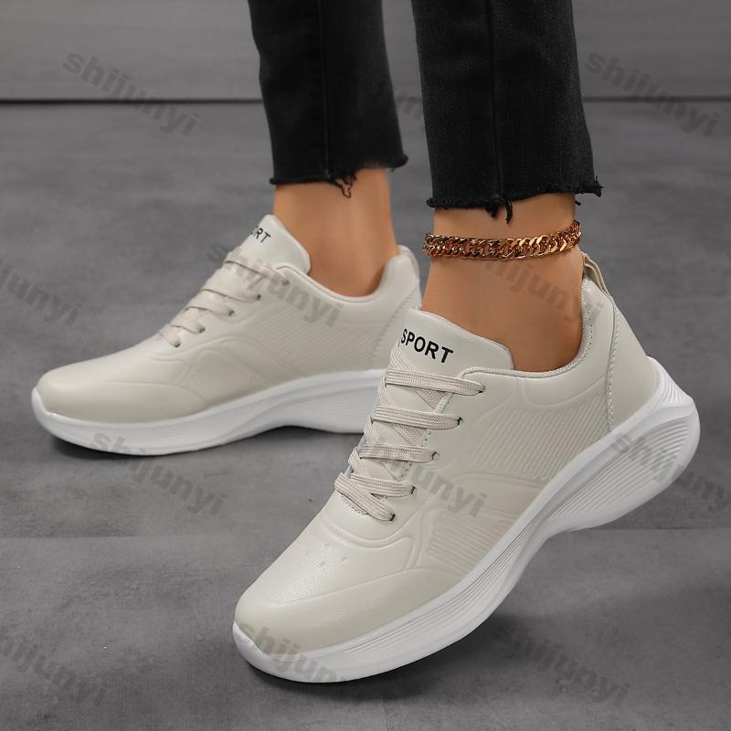 Large Size Women's Sneakers Spring Autumn Fashion Soft Sole Lightweight Sports Running Shoes Comfortable Cross Tied Casual Shoes
