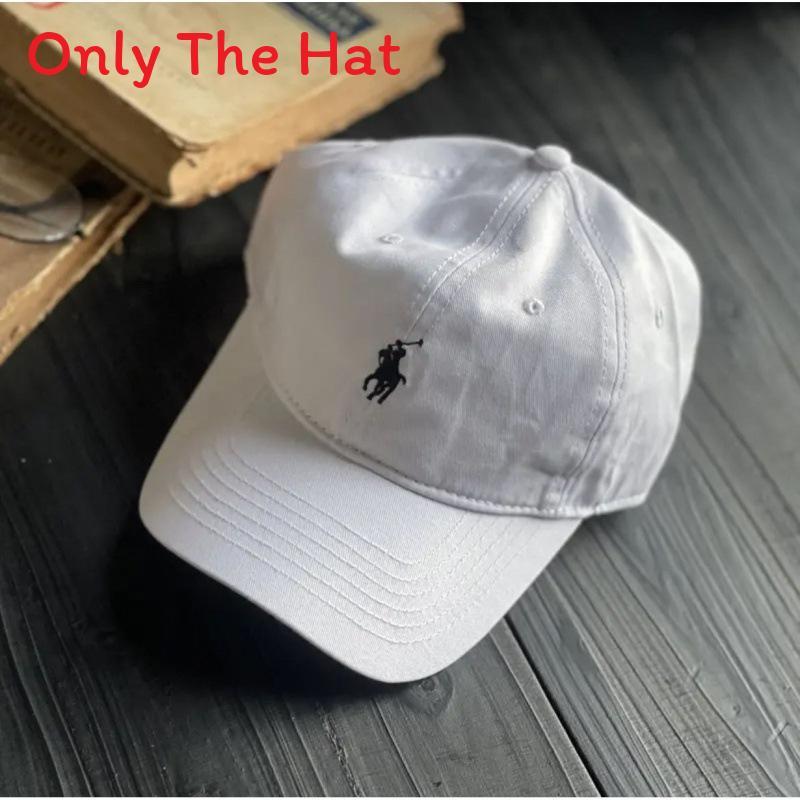 Polo Cotton Sun Hat With Large Brim For Outdoor Sunshade And Fashion Accessory