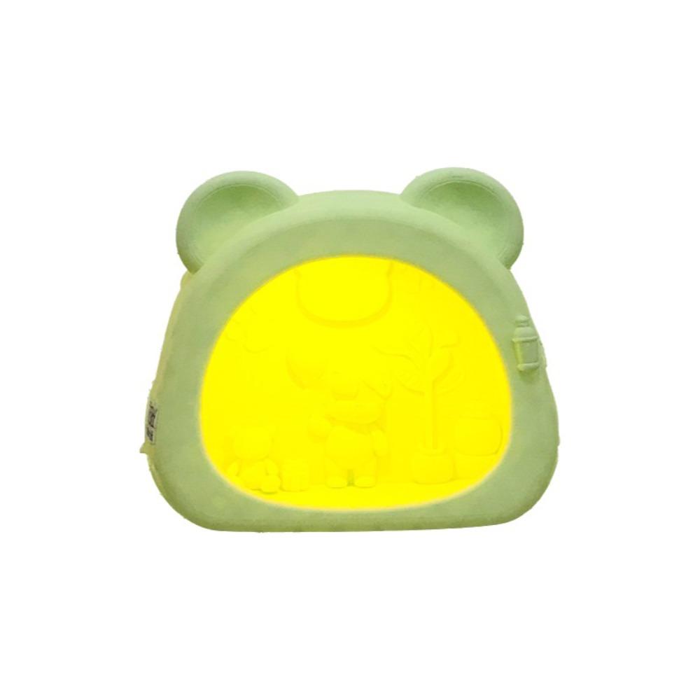 

Warm Light Bird Breeding Nest Bear Shape Bite Resistant Ambient Light Birdcage Decorative Hanging Hamster Bed House Outdoor S зелёный