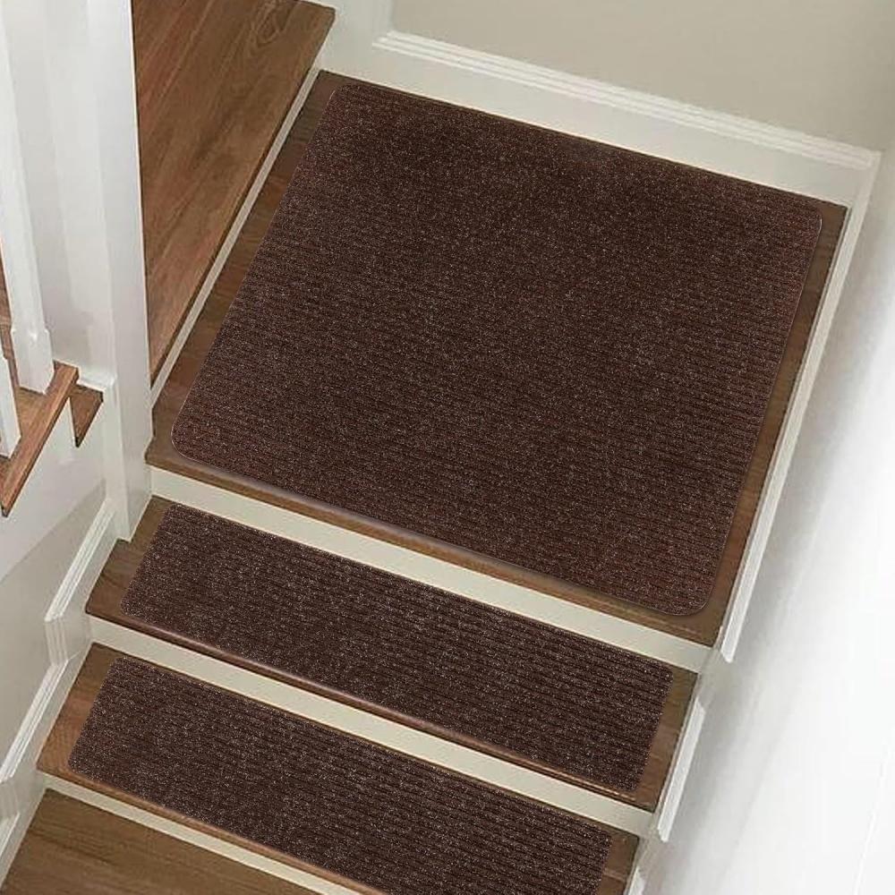 1Pc 20cmX100cm Stair Tread Carpet Mats Self Adhesive Non-Slip Water Absorption Stair Mat Step Rugs Floor Mats Pad Carpet Rug