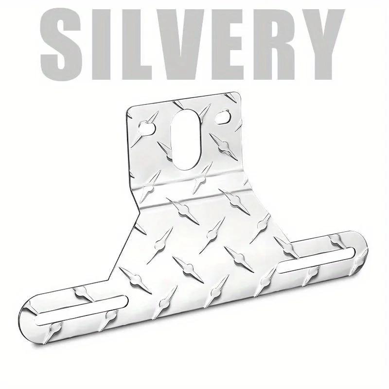 Aluminum Alloy Truck Trailer Camper License Plate Bracket Mount Stand Holder Number Plate Light Frame Support for Tractor RV army green