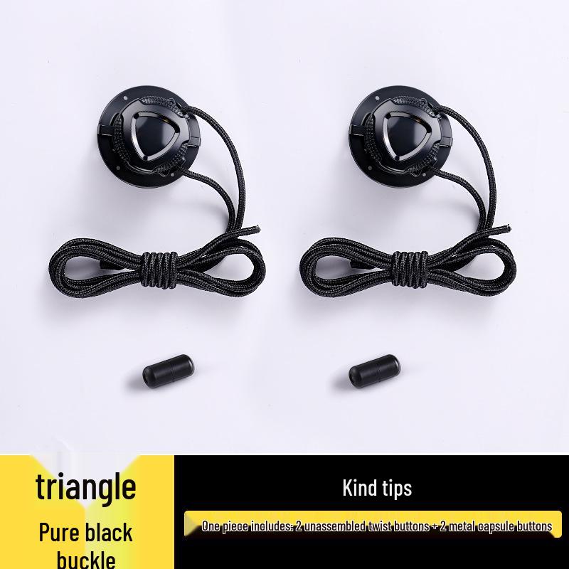 Otočný knoflík Líné Sportovní běžecké boty bez tkaniček s tlustými černobílými tkaničkami