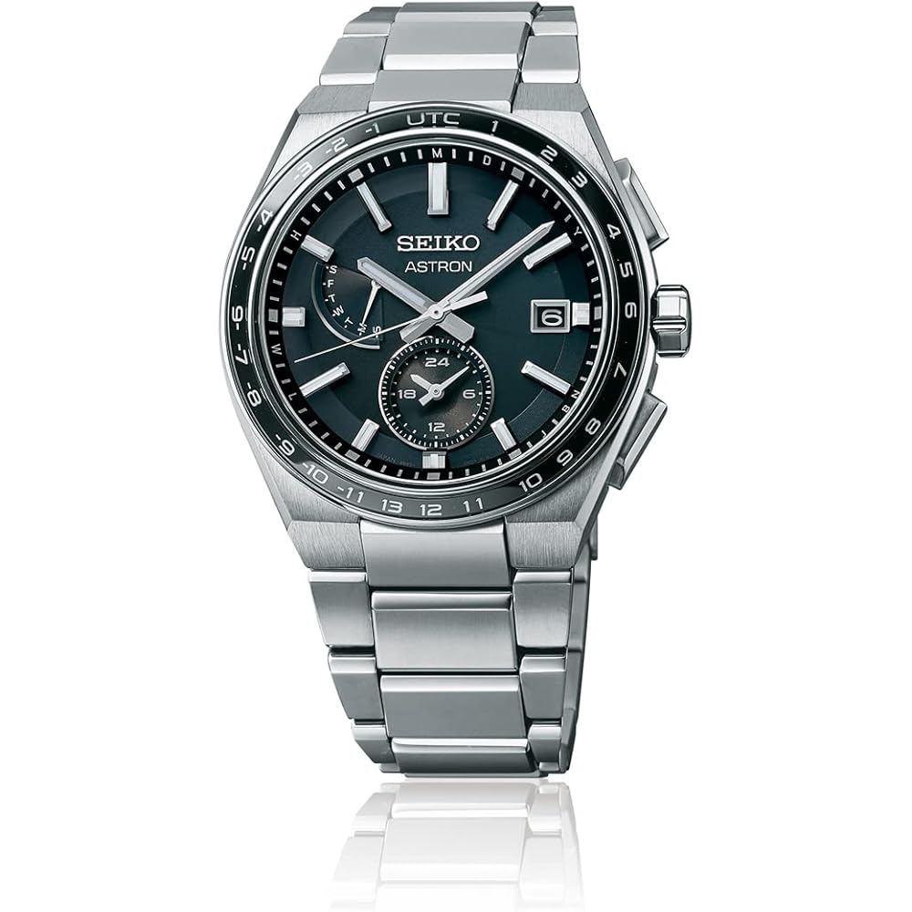 Seiko ASTRON SBXY039 Men's Solar Radio Watch Blue Dial Full Auto Calendar World Time Pure Titanium Case and Band
