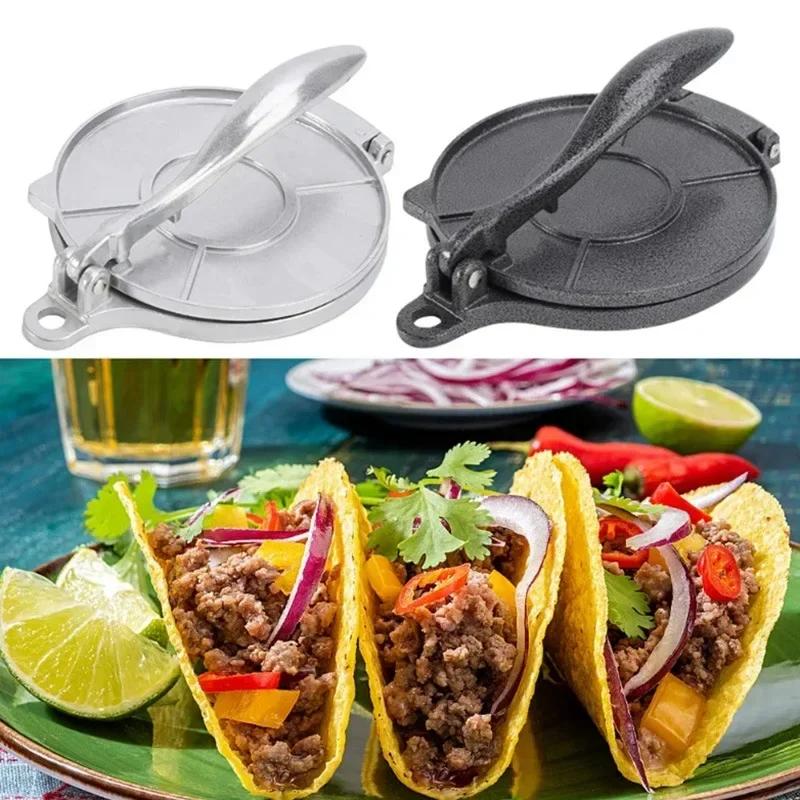 Aluminum Alloy Cake Press DIY Tortilla Press Manual Tortilla Dough Pressing Tool Pancake Dumpling Wrapper Press Mold 16/20cm