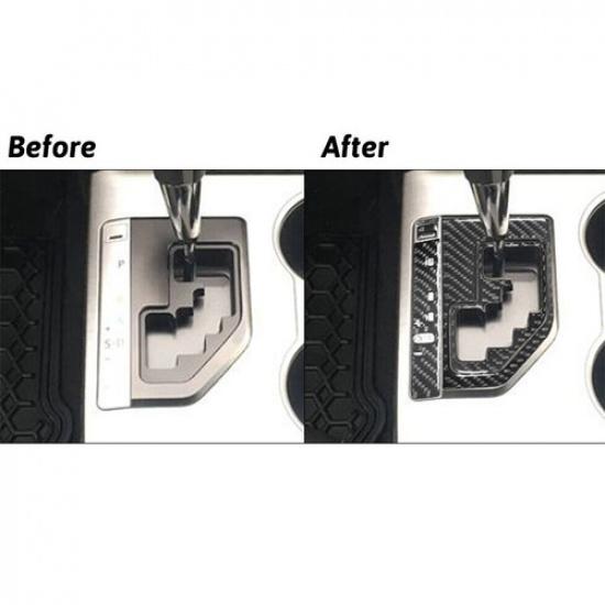 5Pcs For Camry Carbon Fiber Interior Automatic Gear Shift Kit Cover Trim
