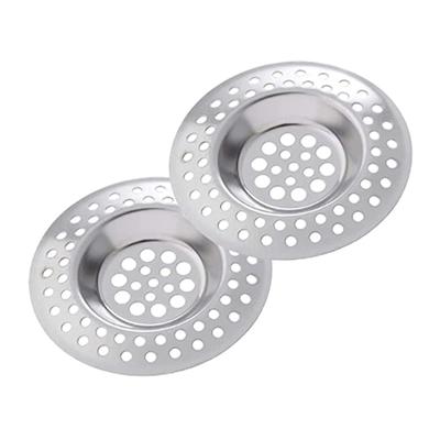 Spülbeckenfilter, Duschabflusslochfilter aus Edelstahl, Küchenmetallbodenablauf, Badewannen-Haarfängerstopfen