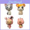 Chis Sweet Home Katze und Schwein Resin Schlüsselanhänger DIY Bastelgeschenk für Tierliebhaber