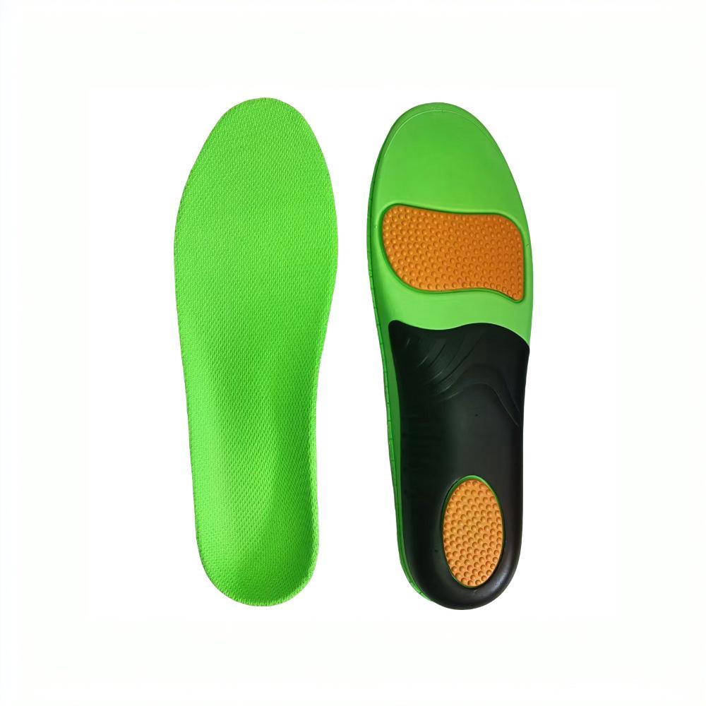 Unisex Shock Absorption Orthotic Sports Insoles with Arch Support for Foot Eversion