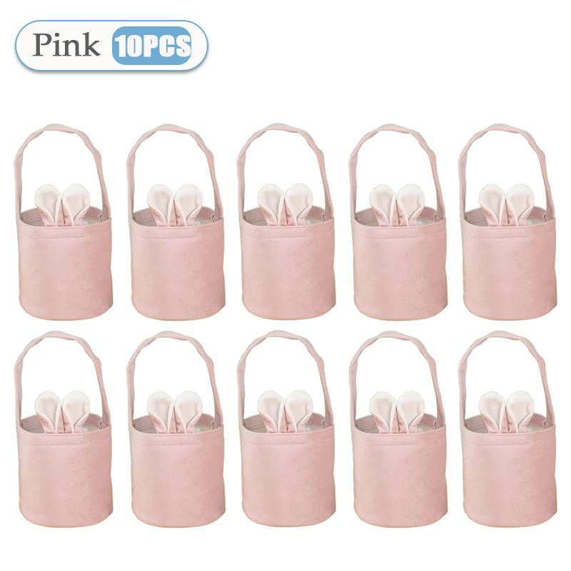 1-20 STÜCKE Ostern Cartoon Hasenohren Eimer Tasche Buntes Kaninchen Osterei Handtasche Frohen Ostertag für Kinder Hasenohren Süßigkeitentüten