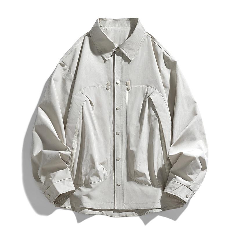 Men's Workwear, Lapel Shirt, Jacket, Loose, Casual, Handsome, Versatile, High-end Jacket