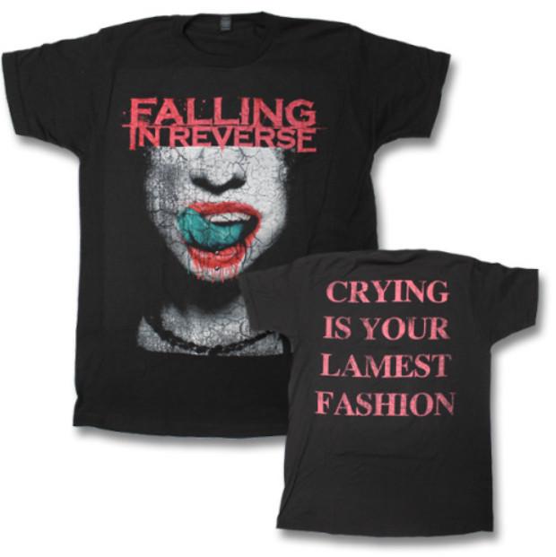 Винтажная футболка группы Falling In Reverse 2008 года, двусторонняя, унисекс, на Хэллоуин S