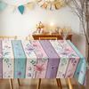 Floral Pattern Rectangle Table Cloth for Table Decor Kitchen Dining Waterproof Reusable Tablecloth for Tables Indoor Outdoor