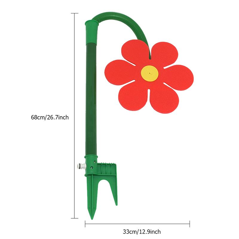 Crazy Spin Sprinkler Flower Shape Dancing Daisy Sprinklers 720 Rotating Water Spray  For Yard Lawn Watering Garden Decor