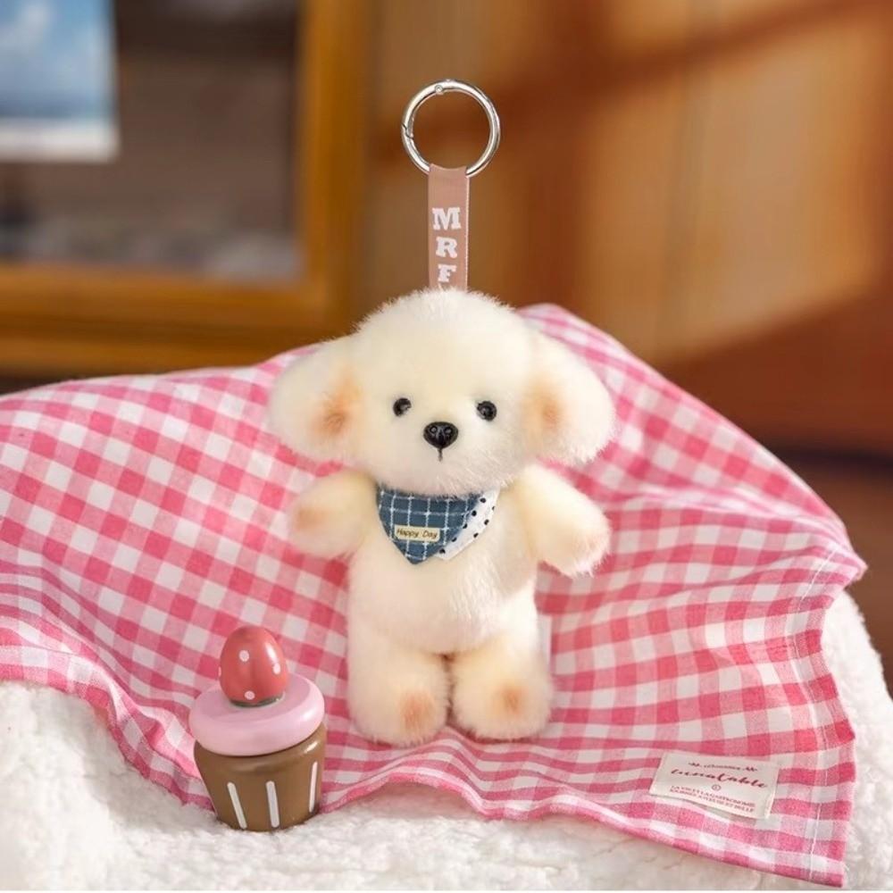 Furry Plush Animal Pendant PP Cotton Plush Backpack Pendant Stuffed Doll Keyring  Boy Girl Gift