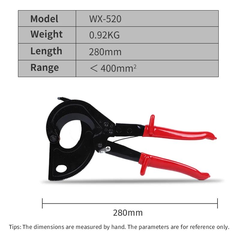 Heavy Duty Aluminum Copper Wire Cutting Plier Ratchet Cable Cutter Scissors Cable Cutting Wires Hand Tools