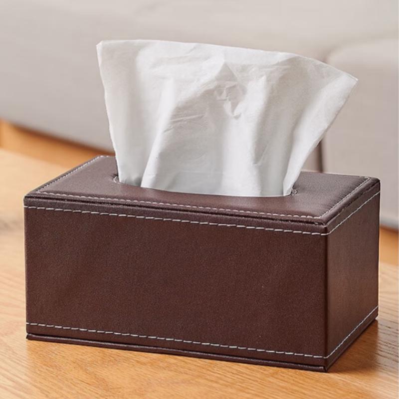 AMPEREX Leather Tissue Box