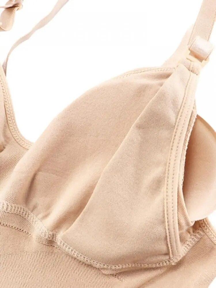 Women's Maternity Nursing Tank Tops Breastfeeding Tops Ruched Maternity Nursing Cami with Build In Shelf Bra