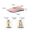 Beautiful Design, Pointed Back Strap, Wedge Heel, Bag Head Sandals, Girls' Pink Platform Shoes