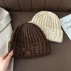 Autumn and Winter New Cute Cat Cartoon Embroidery Knitted Hat Children's Casual Simple Versatile Wool Hat