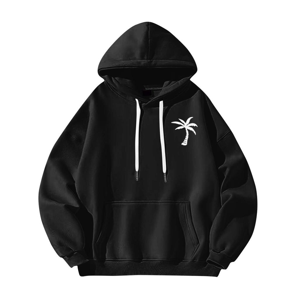 Sweat à capuche à motif imprimé pour homme, mode ample, manches longues, pour homme et femme