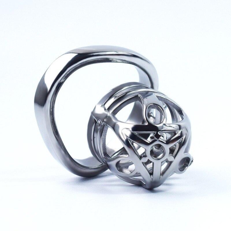 BDSM Stainless Steel Penis Cage Chastity Cage Cock Ring Adult Sex Toys for Men  Slave Cuckold Torture Estim Ball Stretcher