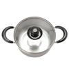 Maruyama Giken Regula 18cm Double-Handled Pot with Glass Lid, Stainless Steel, Induction and Gas Stove Compatible, Made In Japan, Tsubame-Sanjo, RE-60
