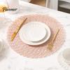 Heat Resistant Table Mats Round Insulated Placemat for Dining Table, Paper Place Mat, Waterproof Oil Proof Non Decorative Lace Slip Coaster