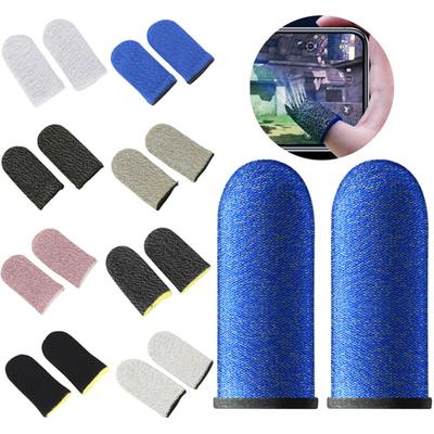 20/40 Pcs Finger Sleeve For PUBG Mobile Game Finger Cover Breathable Game Controller Touch Screen Luminous Gaming Thumb Gloves