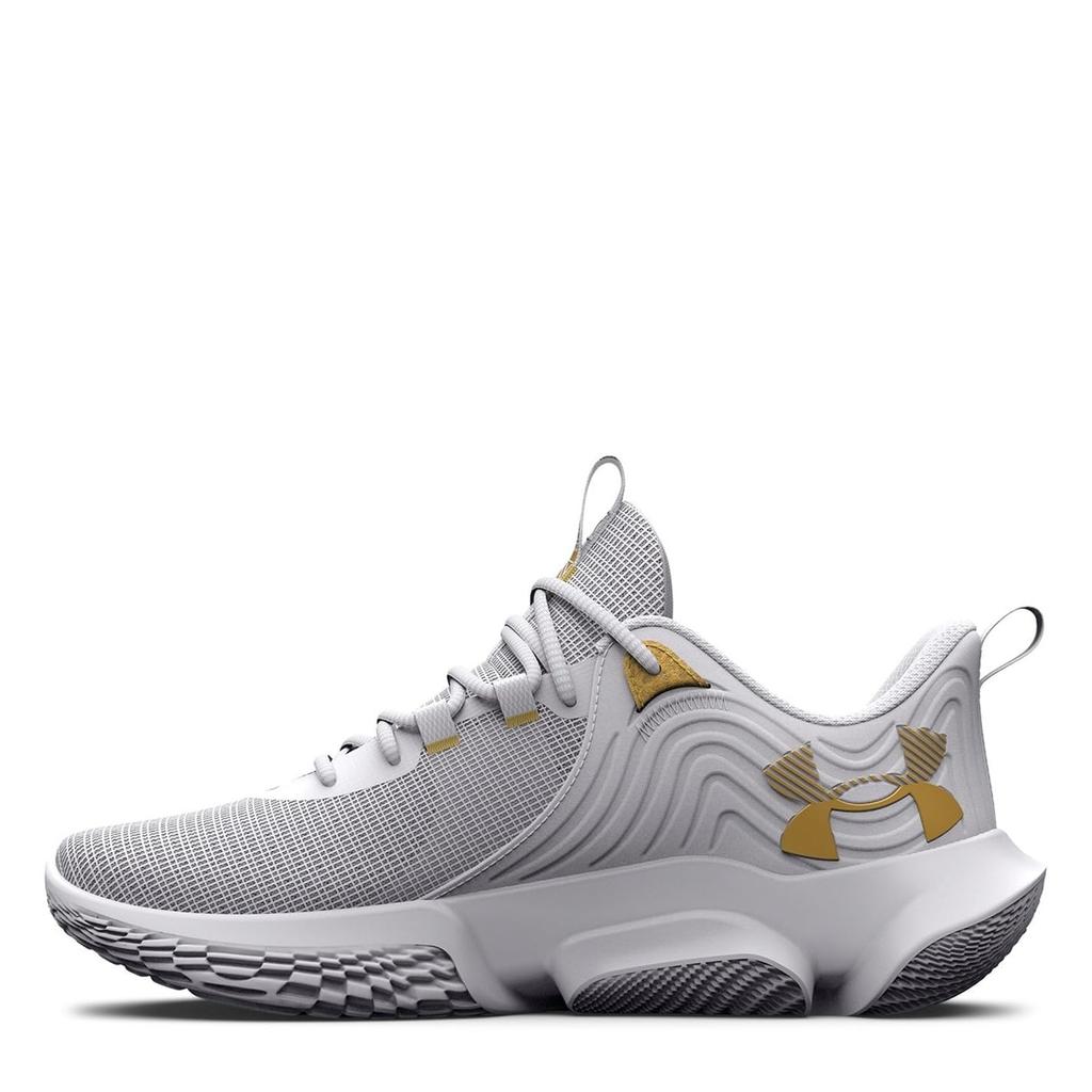 UA FLOW FUTR X 2White White Metallic [Under Armor] Gold26.0