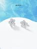 Musla Design Jewelry Stud Earrings For Women 925 Sterling Silver Earrings Zircon Fashion Flower Style Hoop Earrings