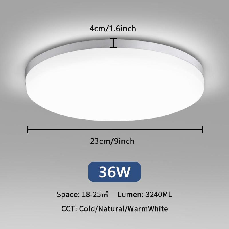 Quadratische LED-Deckenleuchte 18W 24W 36W 48W Deckenleuchten Schlafzimmer Leuchte Led-Panel Lampe für Wohnzimmer Küche Foyer