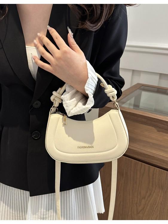 2025 Korean Retro Solid Color Crossbody Handbag - Women's Fashion Square Bag