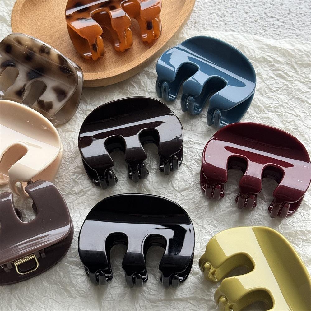 Simple Large Crab Hair Claws Clips Clamps Women Girls Leopard Tortoise Shell Ponytail Holder Barrettes Hairpins Hair Accessories