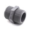 5pcs Grey PVC Nipple Connector 1/2" 3/4" 1" PVC Pipe Connector Garden Irrigation Pipe Fittings Aquarium Water Supply Tube Joints