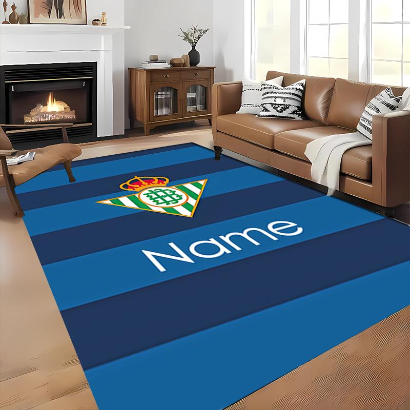 Custom personalization Real Betis Balompié Area Rug - Perfect For Kitchen, Bathroom,Laundry Room Decor Large Size Available,Gift All Seasons