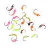 5 Stück #6 #8 #10 #12 Eisangeln Epoxidnymphe Messingperlenkopf Schnell sinkend Scud Bug Wurm Fliege für Forellen Panfish Angelköder