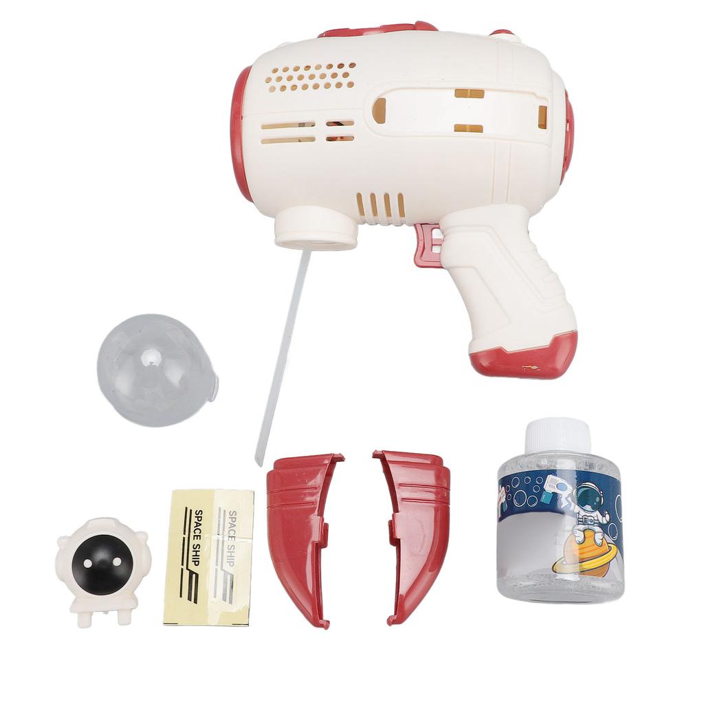 Automatic Bubble Blower with LED Light 90ML Solution Handheld Bubble Machine 10 Holes Bubble Maker