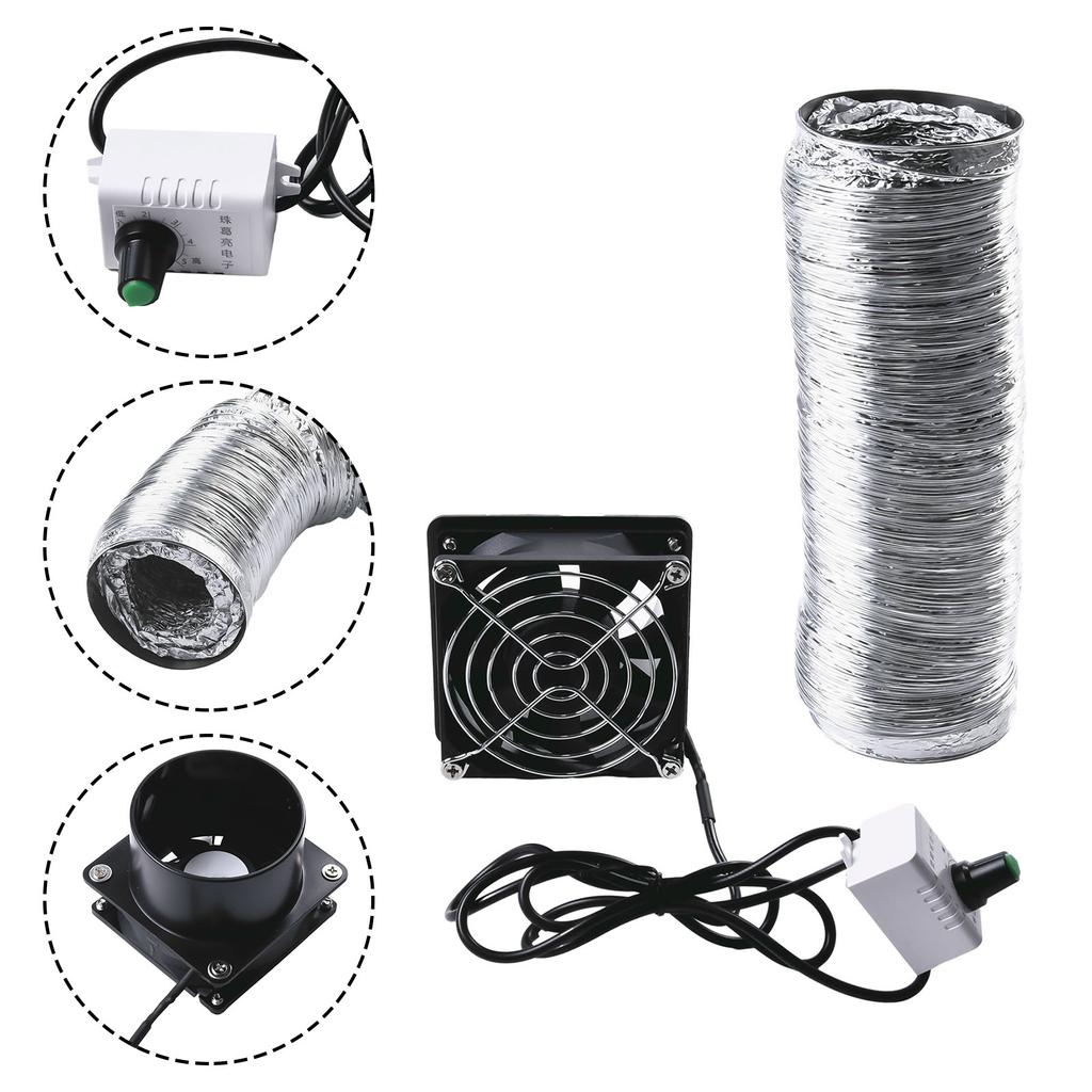 Assorbitore di Fumo Estrattore di Fumi Tubo Condotto Ventola di Scarico USB Velocità Regolabile Accessori Assorbitore di Fumo Accessori Cappa da Cucina