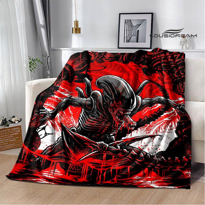 AVP Alien Vs Predator Blanket Picnic Blanket Warm Blankets Outdoor Blanket Home Bed Linings Blankets for Beds Birthday Gift