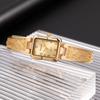New Top Brand Luxury Silver Gold Watch for Women Thin Metal Bracelet Small Square Dial Dress Lady Quartz Watches Gifts for Women