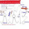 Stainless Steel Roast Duck Oven T-Hook Set