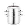 ZISIZ 28cm Double-Layer Induction Steamer & Soup Pot