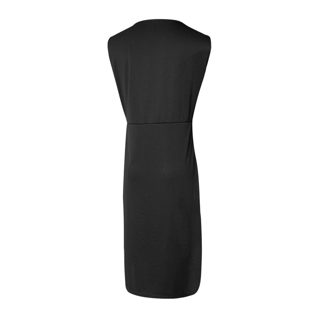 Women Fashion Sexy Color O-NeSck Leeveless Short Sleeve Dress