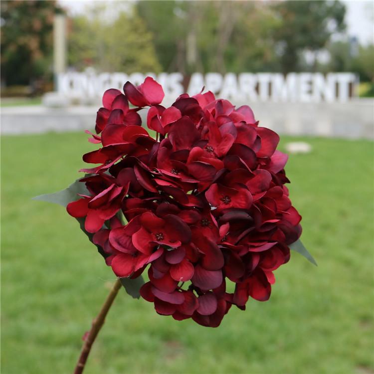 Artificial Flowers Silk Hydrangea Wedding Wall Home Decorations Kitchen Accessories Diy Bridal Bouquets Background Indoor Bonsai