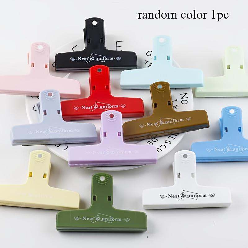 1/5pcs Colorful Plastic Binder Clips Set, Assorted Sizes for Home & Office Organization, Multipurpose Paper Document Clips